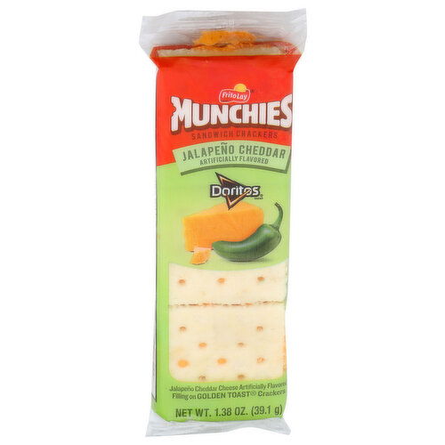 Munchies Jalapeno Cheddar Sandwich Crackers - 1.38 Ounce