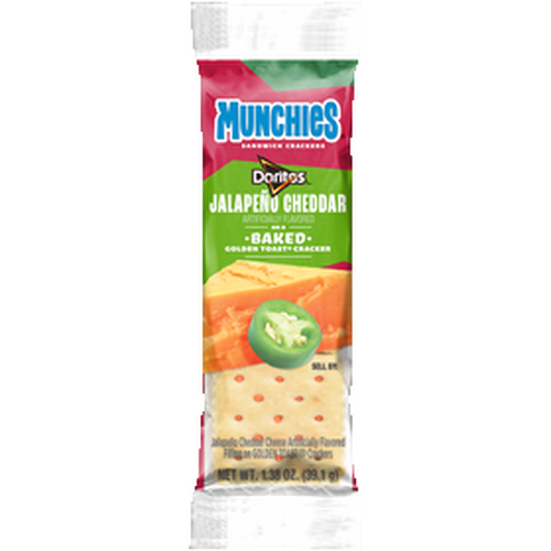 Munchies Baked Sandwich Crackers Doritos Jalapeno Cheddar Cheese Artificially Flavored - 1.38 Ounce Image 1 of 9