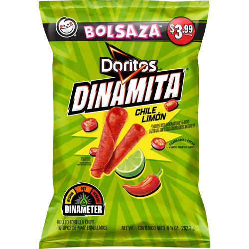 Doritos Dinamita Chile Limon Rolled Tortilla Chips - 9.25 Ounce