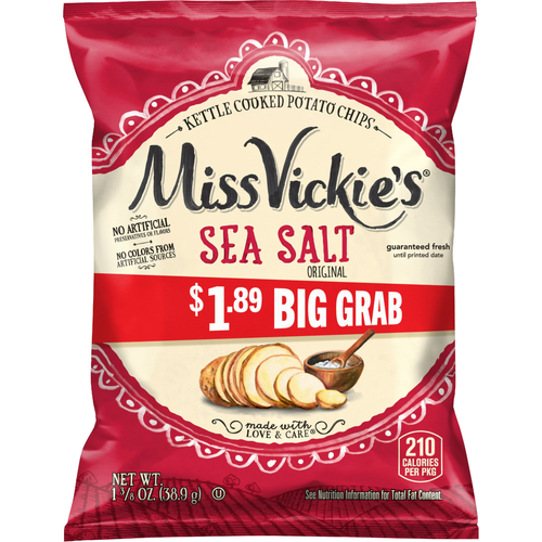 Miss Vickie's Kettle Cooked Sea Salt Potato Chips - 1.38 Ounce