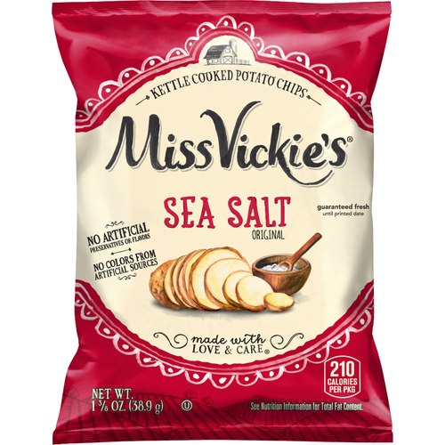 Miss Vickie's Kettle Cooked Sea Salt Potato Chips - 1.38 Ounce
