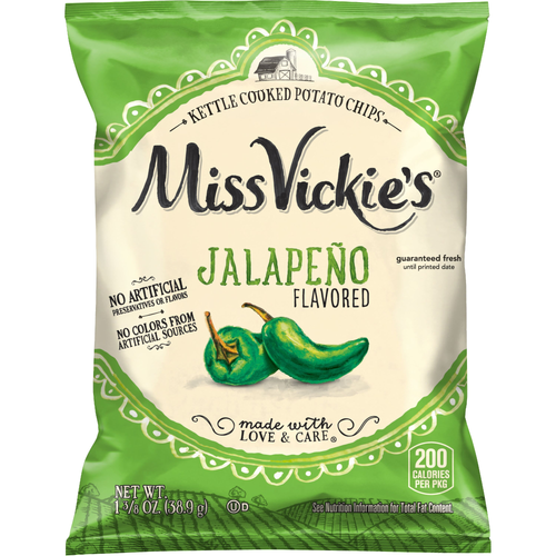 Miss Vickie's Kettle Cooked Jalapeno Flavored Potato Chips - 1.38 Ounce