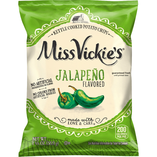 Miss Vickie's Kettle Cooked Jalapeno Flavored Potato Chips - 1.38 Ounce