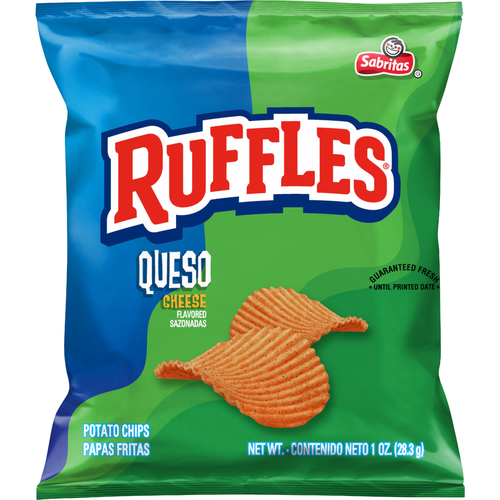 Ruffles Potato Chips Queso Cheese Flavored - 1 Ounce
