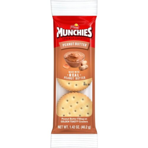 Munchies Sandwich Crackers Peanut Butter - 1.42 Ounce