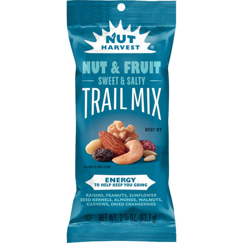 Nut Harvest Sweet & Salty Nut & Fruit Trail Mix - 2.25 Ounce