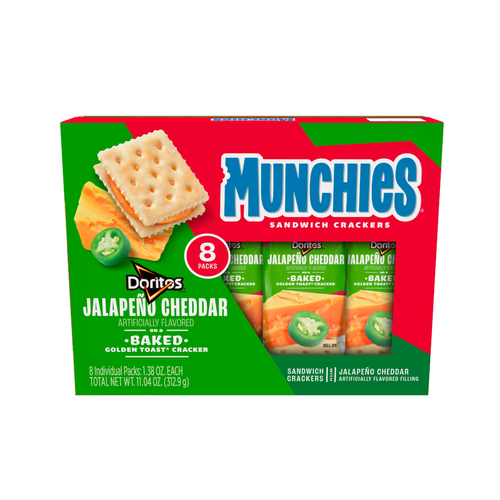 Munchies Sandwich Crackers Doritos Jalapeno Cheddar Artificially Flavored - 11.04 Ounce