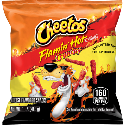Cheetos Crunchy Cheese Flavored Snacks Flamin' Hot - 1 Ounce