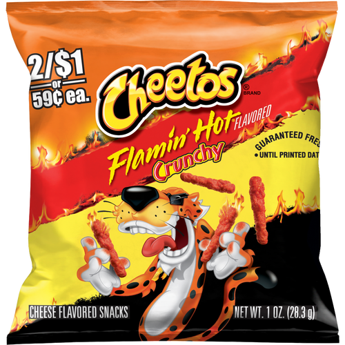 Cheetos Crunchy Cheese Flavored Snacks Flamin' Hot - 1 Ounce Image 1 of 9