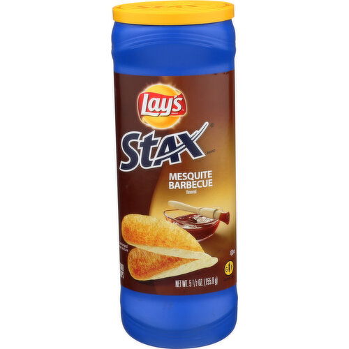 LAY'S BRAND Chips Lays Stax Mesquite Barbeque - 5.5 Ounce