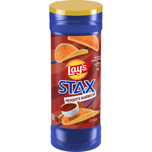 Lay's Stax Mesquite Barbecue Flavored Potato Crisps - 5.5 Ounce