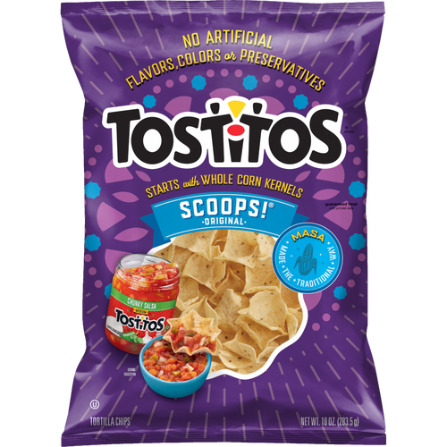 Tostitos Scoops Tortilla Chips Original - 10 Ounce
