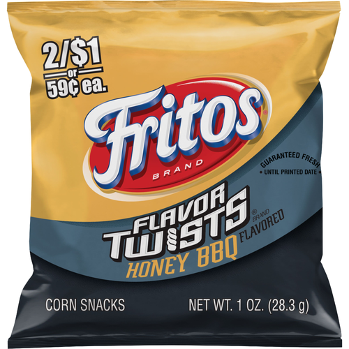 Fritos Flavor Twists Corn Snacks Honey BBQ Flavored - 1 Ounce