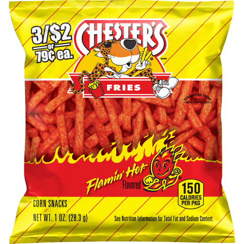 Chester's Fries Corn Snacks Flamin' Hot Flavored - 1 Ounce Image 1 of 9