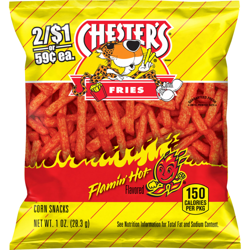 Chester's Fries Corn Snacks Flamin' Hot Flavored - 1 Ounce