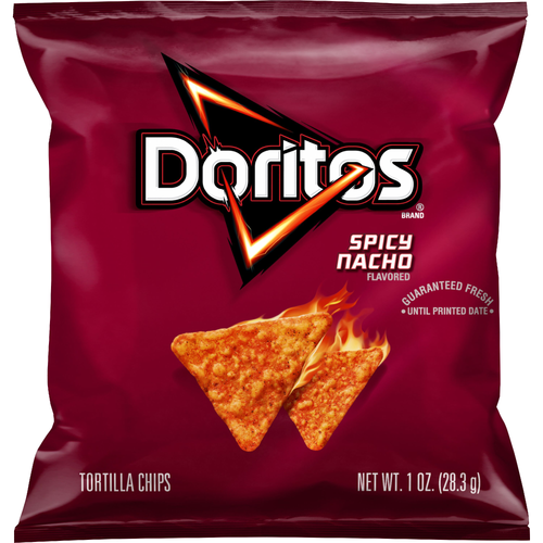 Doritos Tortilla Chips Spicy Nacho Flavored - 1 Ounce