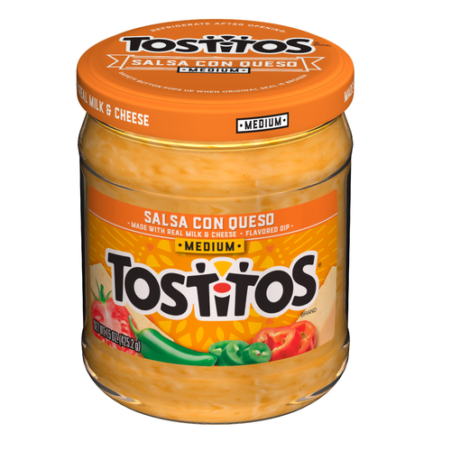 Tostitos Flavored Dip Medium Salsa Con Queso - 15 Ounce