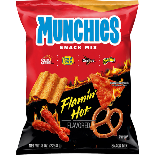 Munchies Snack Mix Flamin' Hot Flavored - 8 Ounce