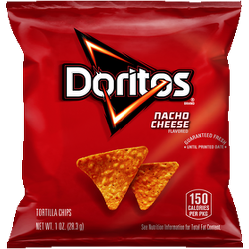 Doritos Tortilla Chips Nacho Cheese Flavored - 1 Ounce