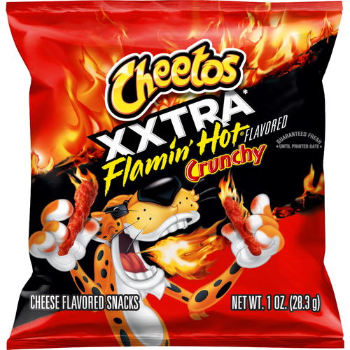 Cheetos Crunchy Cheese Flavored Snacks Xxtra Flamin' Hot - 1 Ounce Image 1 of 3