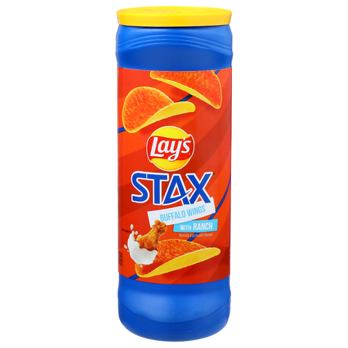 Lay's Stax Buffalo Wings With Ranch Potato Crisps - 5.5 Ounce