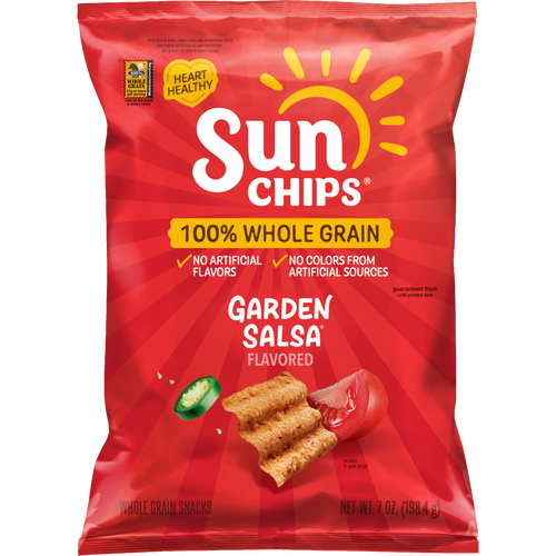 SunChips Whole Grain Snacks Garden Salsa Flavored - 7 Ounce - 1 Count
