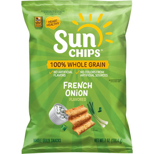 SunChips Whole Grain Snacks French Onion Flavored - 7 Ounce Image 1 of 3