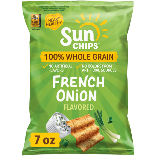 SunChips Whole Grain Snacks French Onion Flavored - 7 Ounce Image 1 of 3