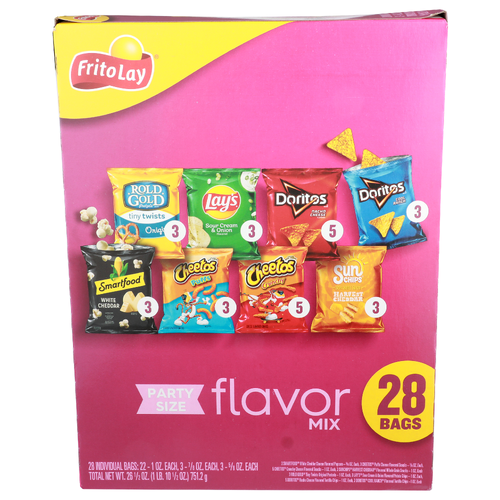 Frito Lay Party Size Flavor Mix - 0.946 Ounce - 28 Count
