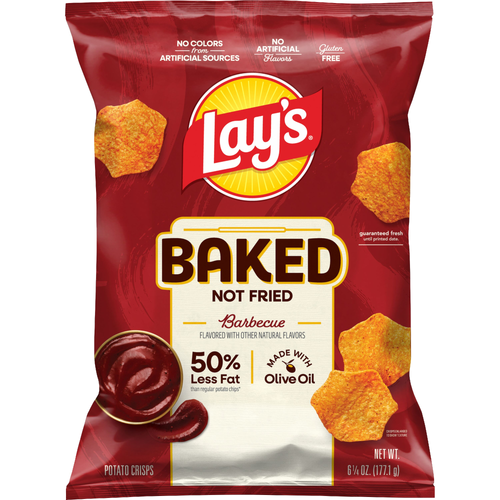 Lay's Baked Barbecue Flavored Potato Chips - 6.25 Ounce Image 1 of 3