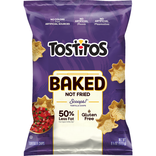 Tostitos Scoops Baked 50% Less Fat Tortilla Chips - 6.25 Ounce