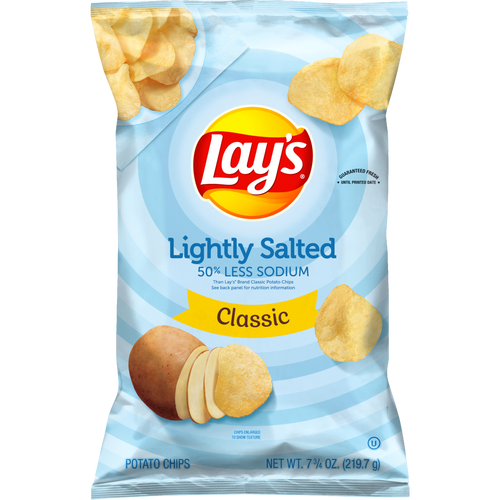 Lay's Lightly Salted Classic Potato Chips - 7.75 Ounce