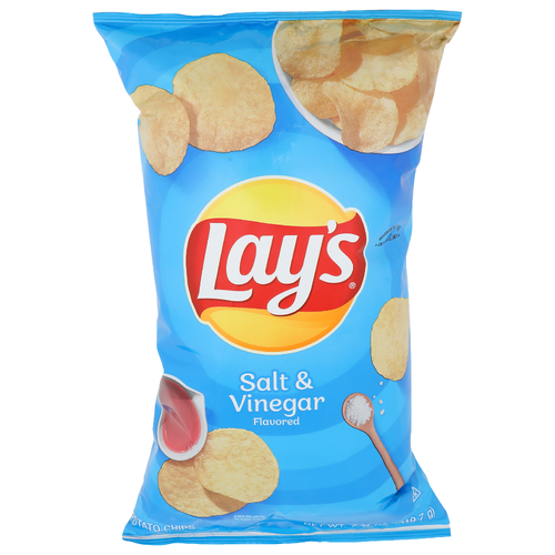 Lay's Salt & Vinegar Flavored Potato Chips - 7.75 Ounce