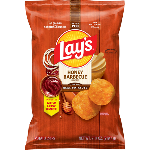 Lay's  Honey Barbecue Flavored Potato Chips - 7.75 Ounce
