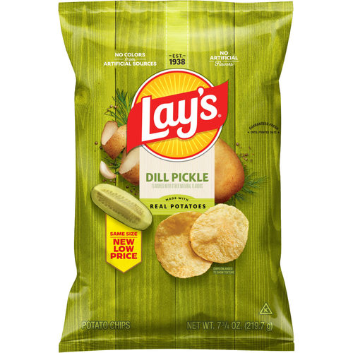 Lay's  Dill Pickle Flavored Potato Chips - 7.75 Ounce