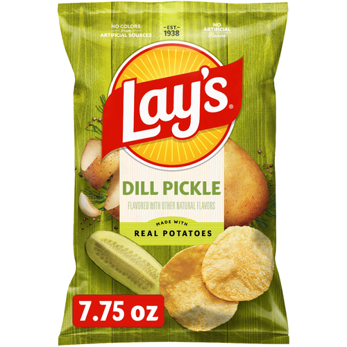 Lay's Dill Pickle Flavored Potato Chips - 7.75 Ounce Image 1 of 3