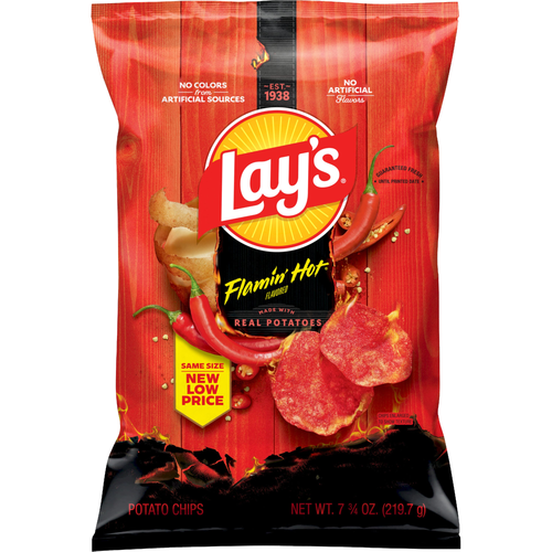 Lay's  Flamin' Hot Flavored Potato Chips - 7.75 Ounce