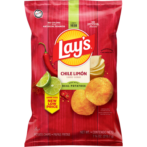Lay's Chile Limon Flavored Potato Chips - 7.75 Ounce