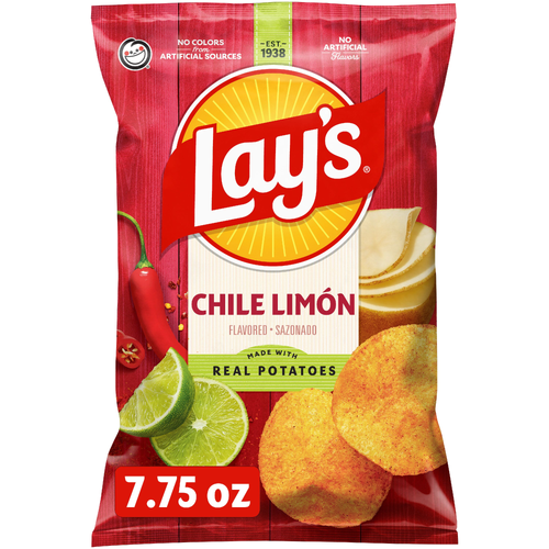 Lay's Chile Limon Flavored Potato Chips - 7.75 Ounce Image 1 of 7