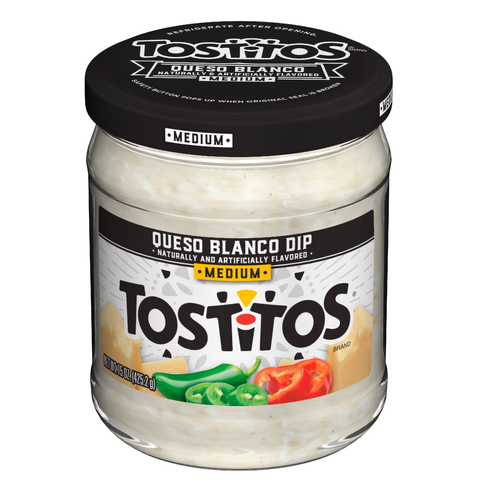 Tostitos Medium Dip Queso Blanco Naturally & Artificially Flavored - 15 Ounce