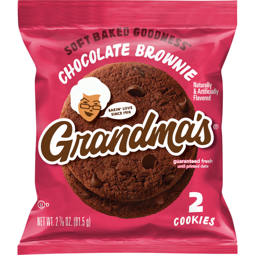 Grandma's Cookies Chocolate Brownie Cookies - 2.88 Ounce
