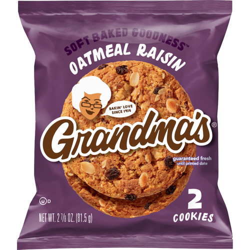 Grandma's Cookies Oatmeal Raisin Cookies - 2.88 Ounce