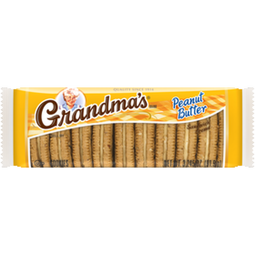 Grandma's Sandwich Creme Cookies Peanut Butter - 3.25 Ounce