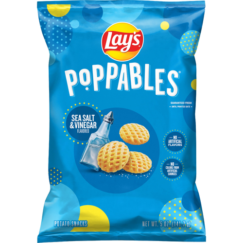 Lay's Poppables Potato Snacks Sea Salt & Vinegar Flavored - 5 Ounce - 1 Count
