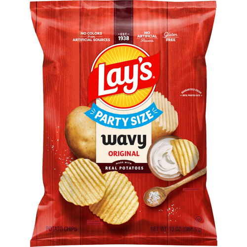 Lay's Wavy Potato Chips Original - 13 Ounce