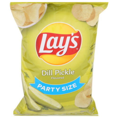 Lay's Dill Pickle Flavor Party Size Potato Chips - 12.5 Ounce