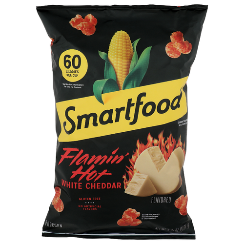 Smartfood White Cheddar Flavored Flamin' Hot Popcorn - 6.25 Ounce