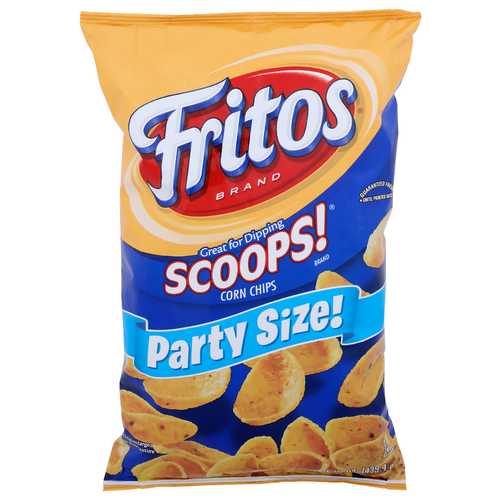 Fritos Scoops! Party Size! Corn Chips - 15.5 Ounce
