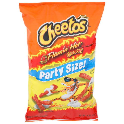 Cheetos Flamin' Hot Crunchy Cheese Flavored Snacks - 15 Ounce