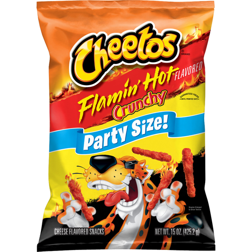 Cheetos Crunchy Cheese Flavored Snacks Flamin' Hot - 15 Ounce